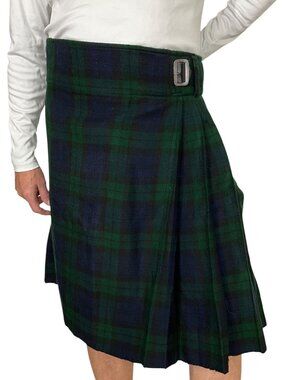 Get Shirty Scottish Design Tartans Kilt 40 Green Blue Plaid Highland Bagpiper